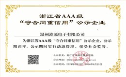 浙江省守合同重信用企业