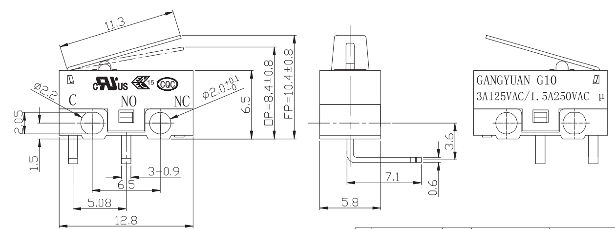 G10-3-03L-30-119承认书